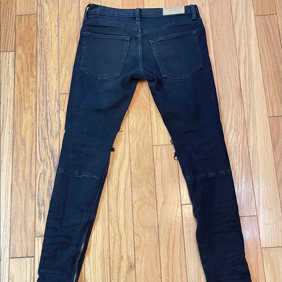 MNML M1 Stretch Zipper Denim [BLACK] - Picture 2 of 5